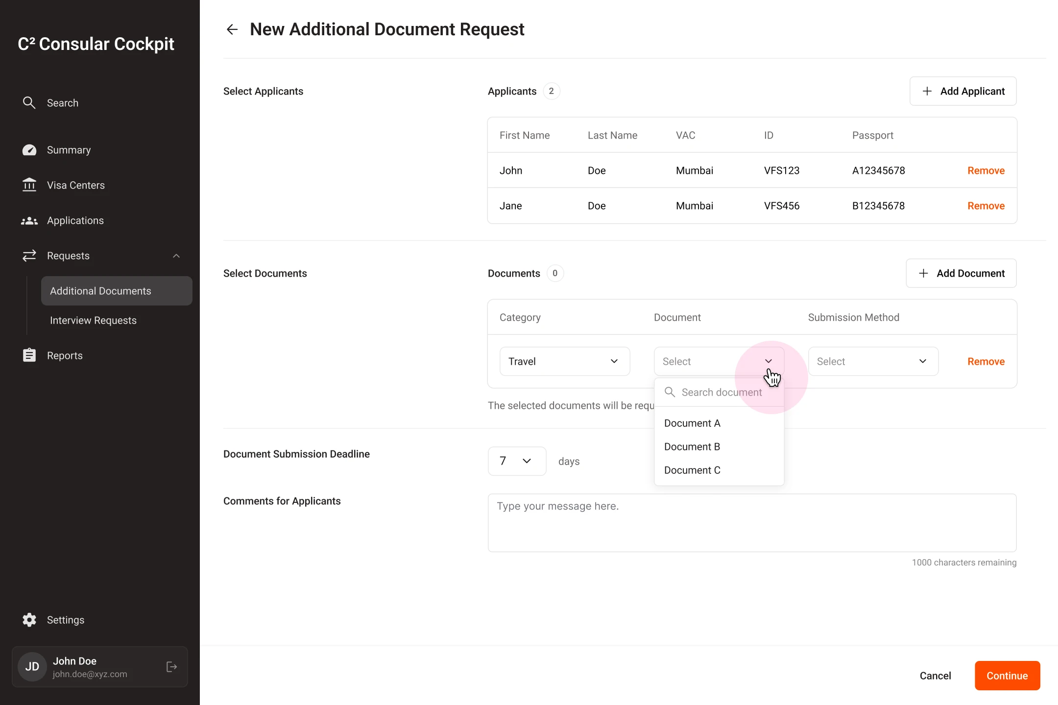 Select documents