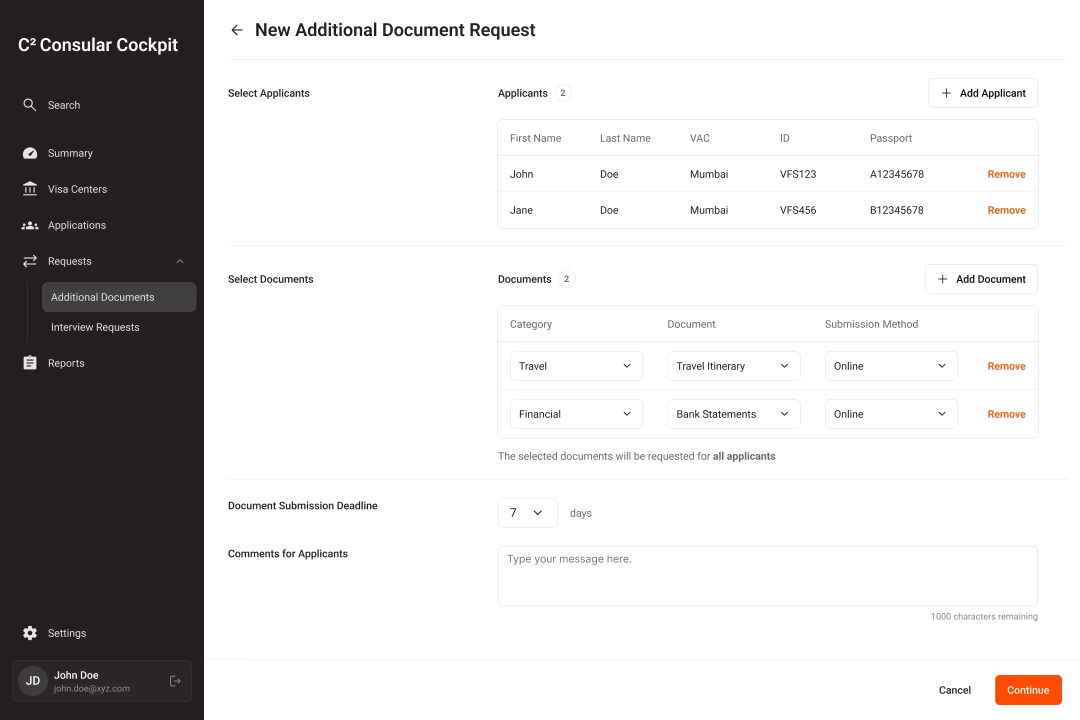 Review form