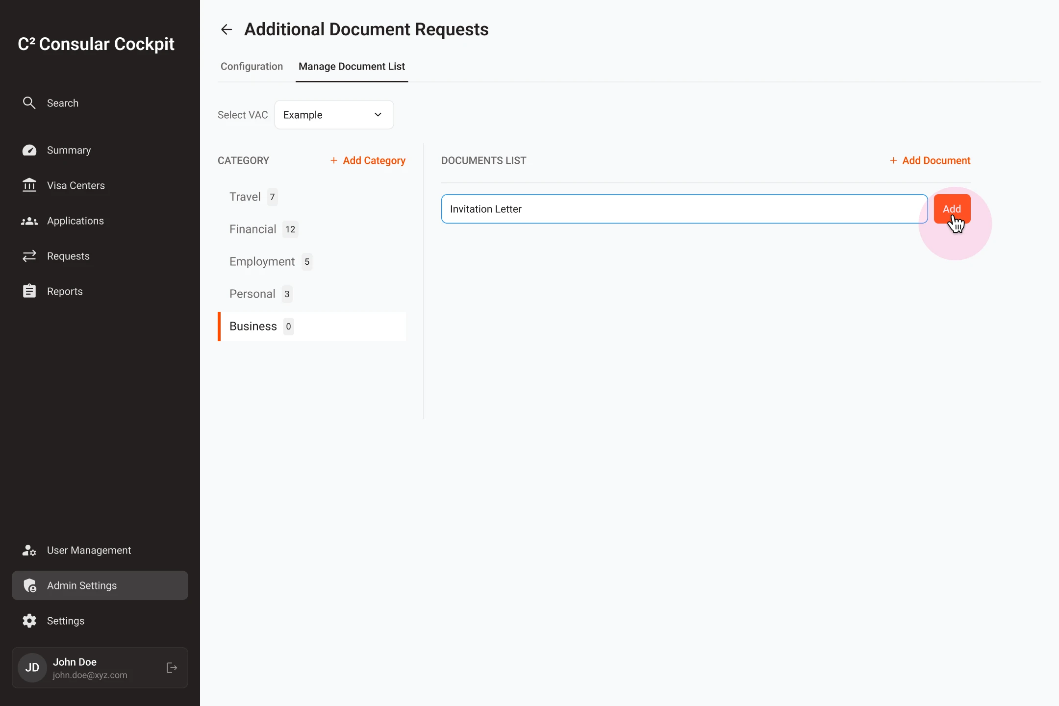 Add document